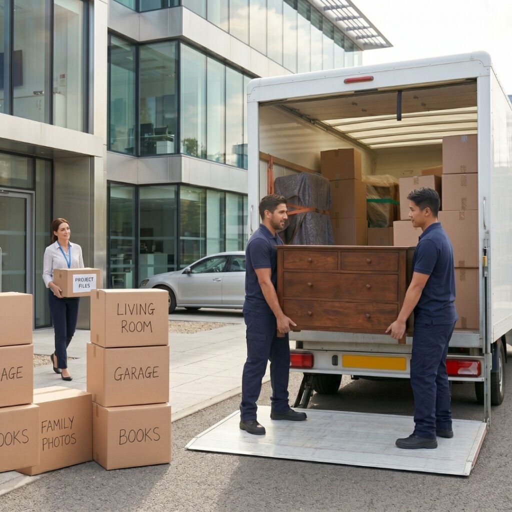 house removals Walsall — sofa being loaded