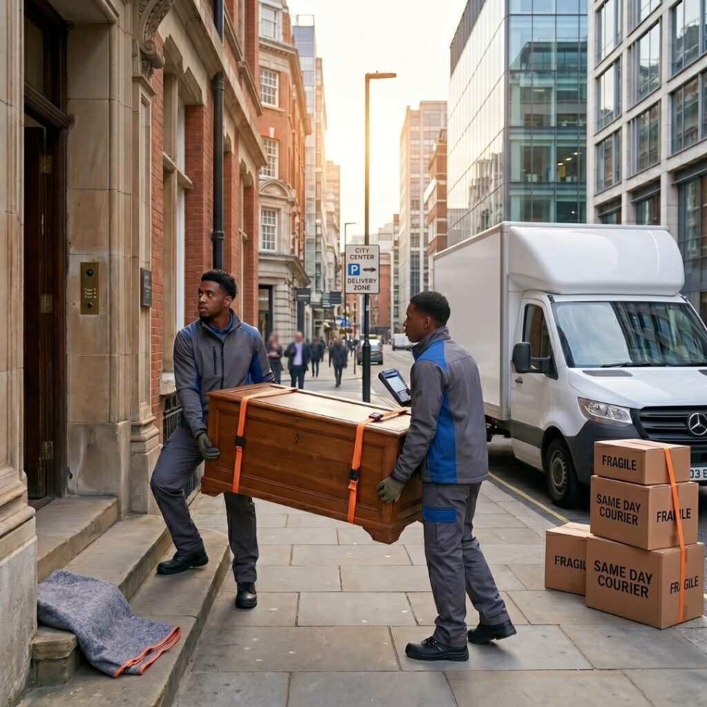 man and van Walsall — items packed in van
